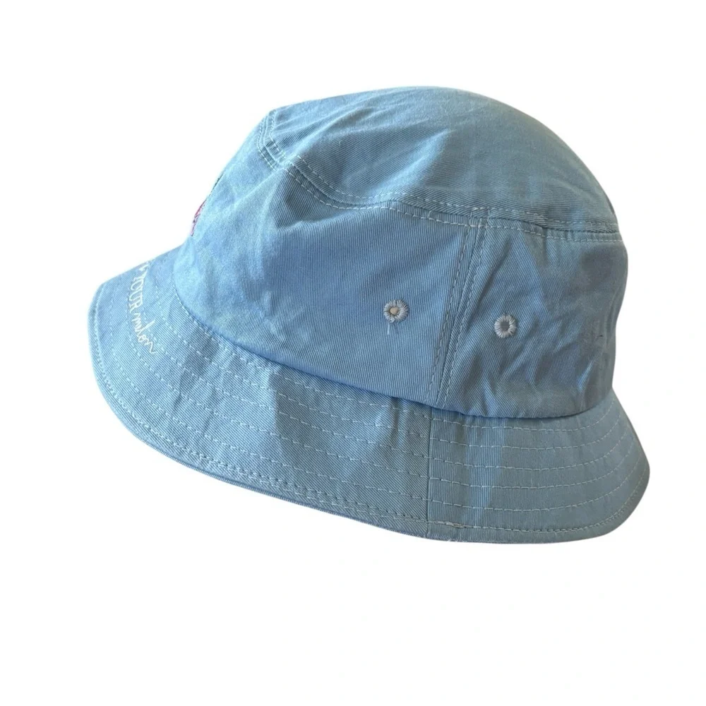 Disney Love Your Melon Blue Bucket Hat Eeyore Embroidered Adult L/XL Cotton USA